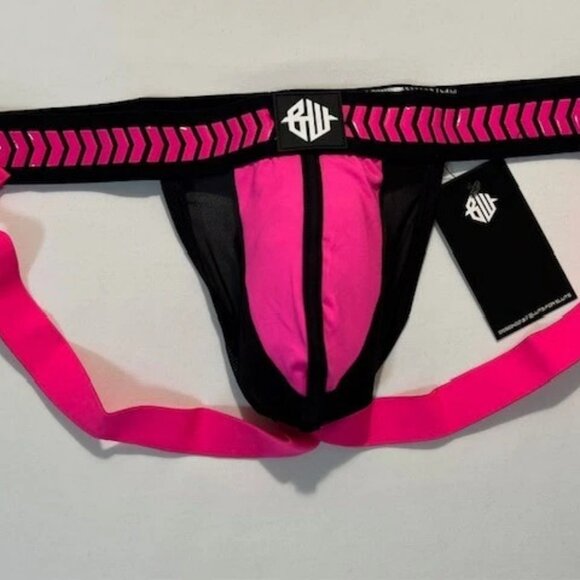 BREEDWELL Size X-Large Daycralwer Athletic Supporter -Neon Pink/Black/White - Picture 10 of 11